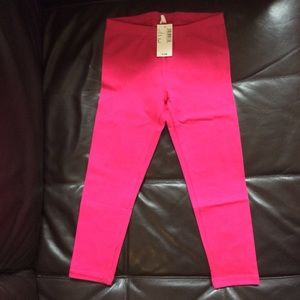 NWT Children’s Place Bright Pink Leggings S 5/6